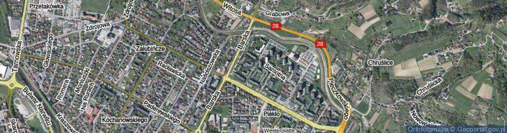 Zdjęcie satelitarne Hubala Henryka, mjr. ul.